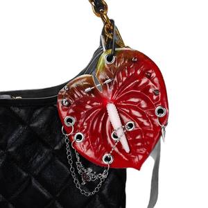 Pendentif feuille de pied d'oie pour la subculture de la puncture <span class=keywords><strong>et</strong></span> de la perforation, accessoire de sac, vente en gros - Product Image 1