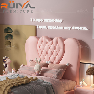 Nuovissimo <span class=keywords><strong>Letto</strong></span> per Bambini in Pelle, Arredamento Camera da <span class=keywords><strong>Letto</strong></span>, Struttura <span class=keywords><strong>Letto</strong></span> <span class=keywords><strong>a</strong></span> Forma di <span class=keywords><strong>Cuore</strong></span> per Bambine, Economico - Product Image 4