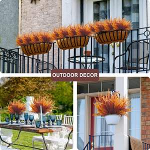 Grosir UV dilindungi dalam ruangan/luar ruangan <span class=keywords><strong>Boston</strong></span> <span class=keywords><strong>Ferns</strong></span> buatan musim gugur tanaman tidak memudar plastik Semak hijau taman teras jendela - Product Image 6