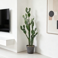 Plantes artificielles de cactus décoratives d'intérieur, de qualité supérieure, 103 cm, plantes d'ornement du désert, en pot
