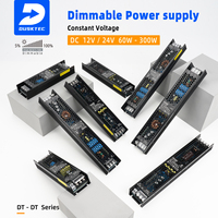 DUSKTEC Yeni Sınıf 2 Sabit Voltajlı AC'den DC'ye 12-24V Volt Regüleli Trafo Kısılabilir Anahtarlı Güç Kaynağı LED Aydınlatma için