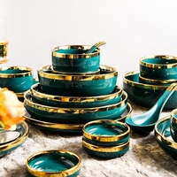 Ensemble de vaisselle en céramique de Phnom Penh nordique, livraison directe, bol de riz, bol de soupe, ensemble d'assiettes, ensemble de vaisselle créatif de Phnom Penh