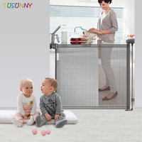 Barrière de sécurité pour bébé, facile à utiliser, pour l'extérieur, pour les escaliers et les portes