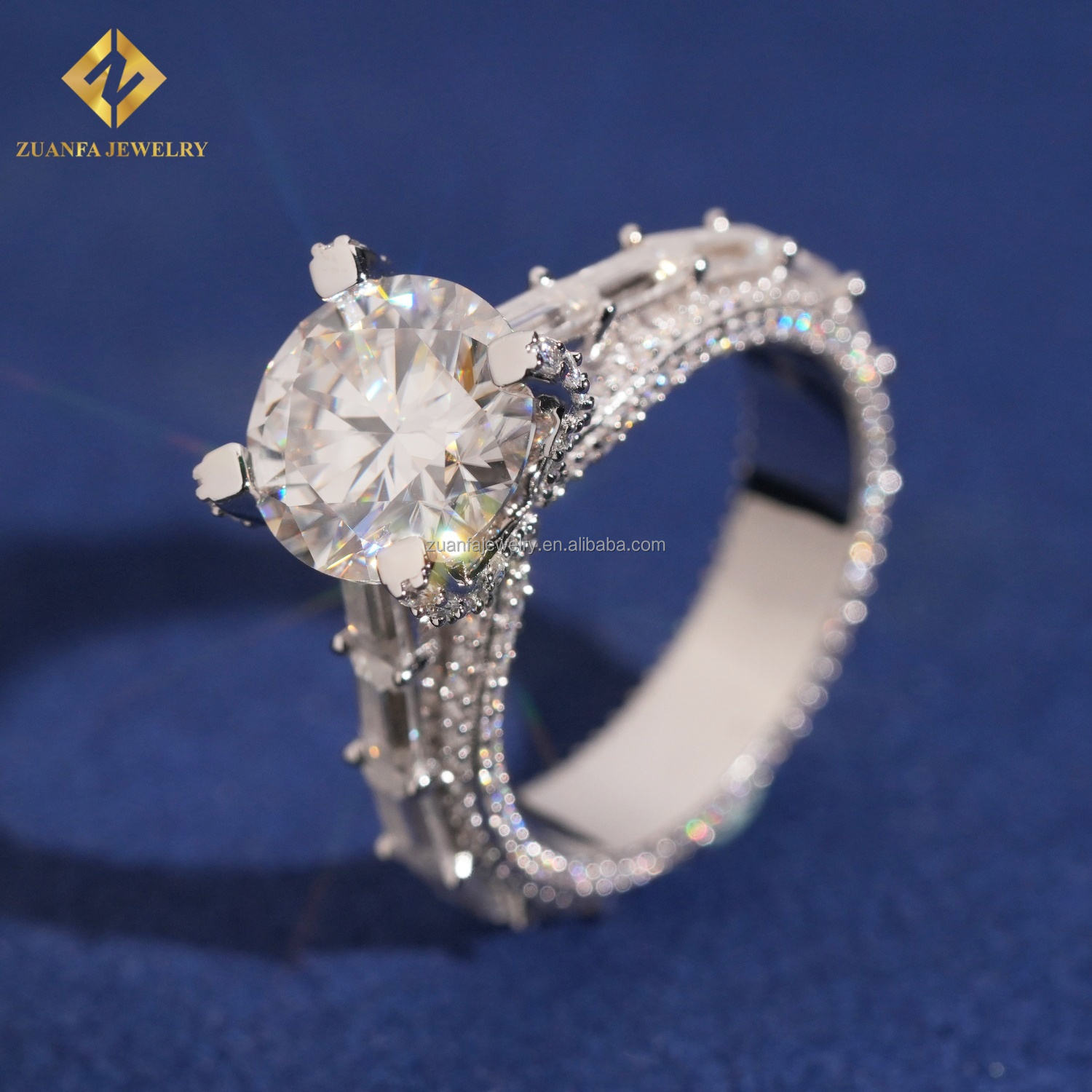 Silver+5ct main stone