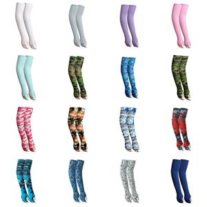 オープントー高弾性韓国風アイスシルクアームスリーブサンプロテクション屋外サイクリングニットアームカバー女性と男性用 - Product Image 3