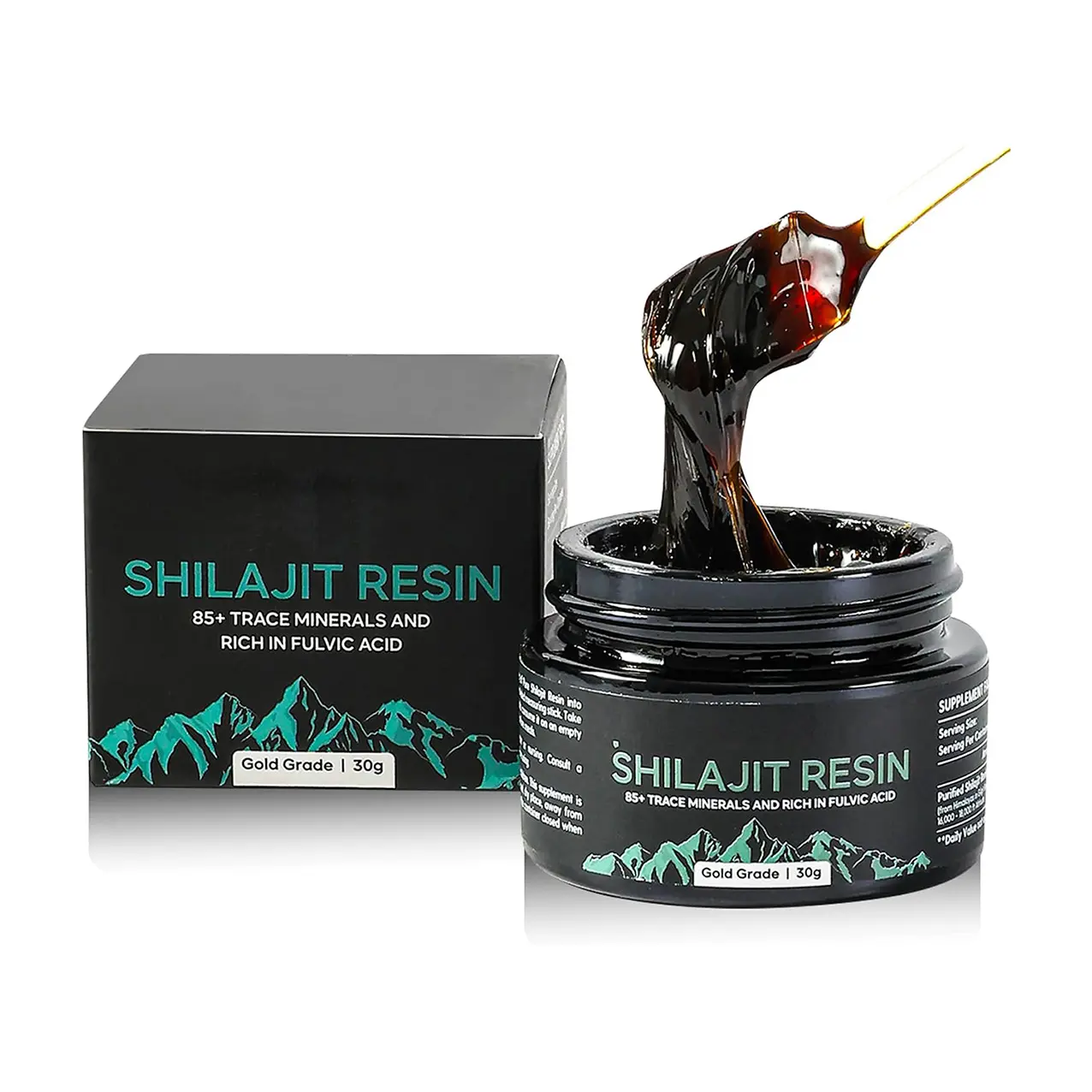 Embalaje personalizado Shilajit productos 100% resina Shilajit pura Himalaya Etiqueta Privada