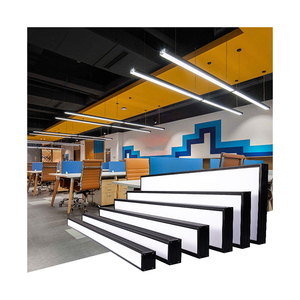 Nhà hàng thương mại trong nhà thanh ánh sáng liên kết ánh sáng ban ngày Mặt dây chuyền hình chữ nhật lót Đèn văn phòng LED tuyến tính ánh sáng - Product Image 1