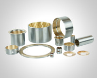 VA125390 poros kancing Bimetal Bushing VPJ2709 JF-800 tanpa minyak bantalan geser Bushing 5104199 SY konstruksi kuningan Bimetal perunggu