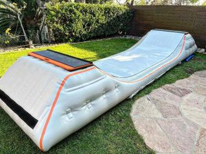 <span class=keywords><strong>Rampa</strong></span> Gonfiabile Ermetica per Skateboard, Tappetino Sportivo in PVC, Airbag a Forma di U per Atterraggio - Product Image 2