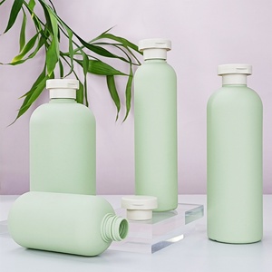 Botellas de Plástico de Lujo con Tapa Abatible y Bomba Dosificadora para Cosméticos y Cuidado de la Piel, Botella Vacía para Champú y Acondicionador - Product Image 5