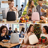 Boîte à lunch avec porte-gobelet pour femmes et hommes, isolée, étanche, légère, pour le travail, les pique-niques, le camping, les voyages, logo personnalisé OEM BSCI