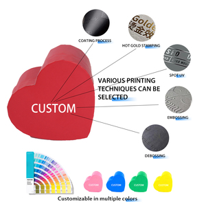 Tùy chỉnh cao cấp dập nổi hình trái tim hộp quà tặng lãng mạn Màu Đỏ lưu niệm tái sử dụng tình yêu hiện tại Trường hợp vật liệu tái chế Valentine - Product Image 4