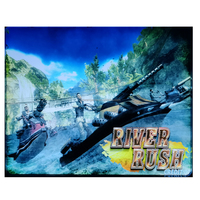 Jeu d'arcade de simulation de course de voitures et de bateaux à moteur Drive Rush, avec câbles et fils, entrée de signal VGA en plastique, jeu à monnayeur pour enfants