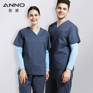 2024 uno scrub ospedaliero Unisex comode divise chirurgiche stampate in Spandex manica corta abiti da <span class=keywords><strong>infermiera</strong></span> modello OEM - Product Image 6