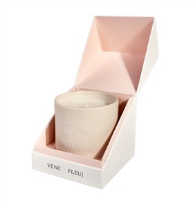 Custom Elegant Clamshell CBD Essential Candle Gift Packaging Box Hemper Candle Custom Print Boxes Cosmetic Paper Box