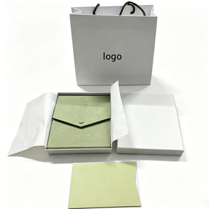Boîte d'emballage de bijoux haut de gamme en gros, kit complet de boîte cadeau avec intérieur en tissu pour le rangement et la présentation de bijoux - Product Image 3