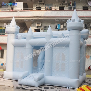 Thương mại cấp Inflatable thư bị trả lại nhà cầu vồng bóng Inflatable Bouncer với hồ bơi bouncy lâu đài trượt nước để bán - Product Image 3