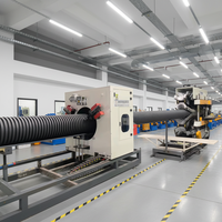 Ligne automatique BEILIJIA pour soufflets en PE/PVC pour tuyaux ondulés à double paroi, application PIPE, puissance 200 kW, 220 V/380 V, garantie 1 an