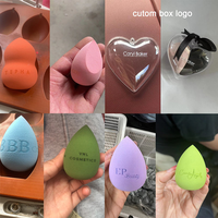 Esponjas de Maquillaje Personalizadas, Textura Suave y Fina, Ecológicas, Lavables, Esponja de Belleza Húmeda y Seca, Sin Látex, Forma de Huevo