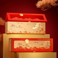 Boîte cadeau de luxe pour desserts avec poignée, emballage unique, boîte à bijoux gaufrée, logo personnalisé, boîte en carton ondulé imprimée sur mesure