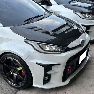 Capot de moteur en fibre de carbone style VRS pour Toyota <span class=keywords><strong>GR</strong></span> pour Yaris Mxpa12 Gxpa16 2020-2023 Capot avant Capot Vent Bodykit État neuf - Product Image 5