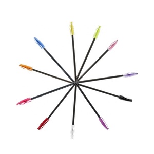 Brosse à cils et sourcils jetable à manche solide et flexible du fabricant, brosse de nettoyage personnalisée pour cils et sourcils - Product Image 1