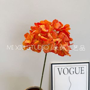 ดอกไม้ประดิษฐ์ ก้านเดี่ยว สีส้ม ทำจากผ้าไหม PU ดอกไม้สบู่ สำหรับงานแต่งงาน ตกแต่งบ้านภายนอก น้ำหนัก 50 กรัม - Product Image 5