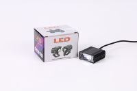 Phares antibrouillard/feux de route LED Yongyou Mini Square 25W 6500 Lumens 12-50V, projecteur externe étanche à focalisation pour scooter électrique
