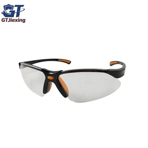 แว่นตานิรภัยโลโก้สั่งทำได้ มาตรฐาน ANSI Z87.1 CE EN166 เลนส์ <span class=keywords><strong>PC</strong></span> ทนแรงกระแทก  บริเวณจมูกทำจากยางนุ่ม  แว่นตาป้องกัน - Product Image 3