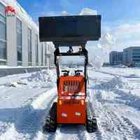 Mini-chargeuse articulée compacte sur chenilles, chargeuse-pelleteuse électrique, mini-chargeuse compacte sur chenilles avec chargeur frontal