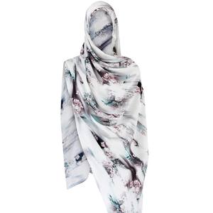 Nueva colección Popular de verano, hiyab Modal estampado, diseño Simple elegante, Material transpirable, textura suave y suave, musulmanes tropicales - Product Image 2