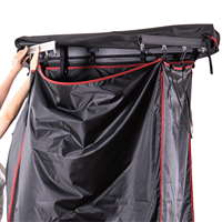 Tente de Douche de Camping en Aluminium Légère, Anti-Vent, Quatre Saisons, Installation Facile, Occultante, pour Overlanding, Marque Privée