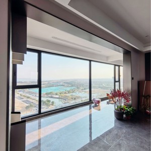 Prix de gros pour <span class=keywords><strong>porte</strong></span> <span class=keywords><strong>coulissante</strong></span> de balcon/<span class=keywords><strong>plafond</strong></span> avec rail invisible, cadre étroit. - Product Image 5
