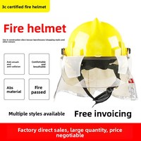 Casque de pompier Dongtu Datang FTK-Q/A certifié 3C, ignifuge, résistant aux flammes, étanche, avec joint de bordure, pour sauvetage d'urgence et sécurité