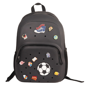 White EVA Student Backpack Lightweight Waterproof School <b>Bag</b> with Zipper Closure Custom Color Design for Travel Camping - Product Image 6