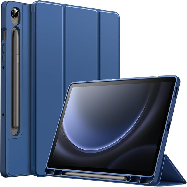 Wake up Sleep Funtion Folding Leather PU Flip Case for Samsung Tab A9 A11 8.7 11 INCH S9 S9 FE With Pen Slot(No Pen)