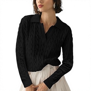 <b>Women</b> <b>Cable</b> <b>Knit</b> Turtleneck <b>Sweater</b> Ribbed High Neck Long Sleeve Pullover Knitwear Casual Winter Jumper Wholesale - Product Image 1
