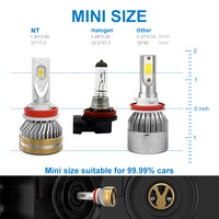 Ampoule de phare LED haute puissance 80W pour X5 A4 A3 Matiz universelle 12V IP68 étanche H3/H7/H4/H11 9005 9007 Feux antibrouillard