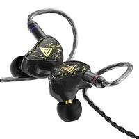 Écouteurs filaires QKZ Kaiser avec microphone, écouteurs HiFi pour la musique, écouteurs professionnels pour le jeu et le sport, suppression du bruit