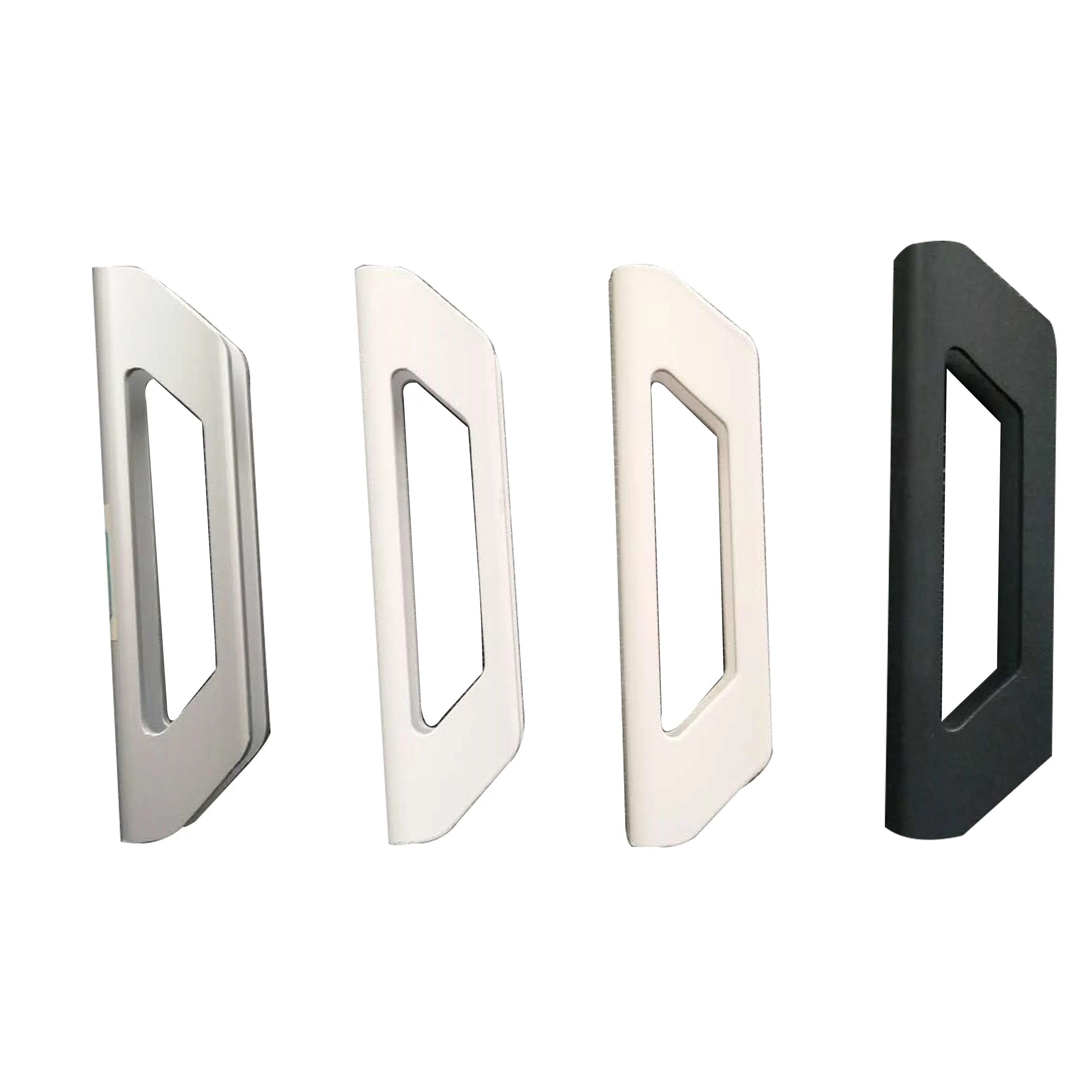 Tersedia Pegangan Pintu Alumunium Jerman untuk 10 Mm Kaca Tempered Dinding Geser Dalam Berbagai Warna