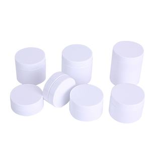 Pot en plastique pour crème cosmétique ou gommage corporel avec couvercle blanc, disponible en 4oz, 8oz, 50ml, 80ml, 100ml, 120ml, 150ml, 200ml, 250ml, 500ml - Product Image 2