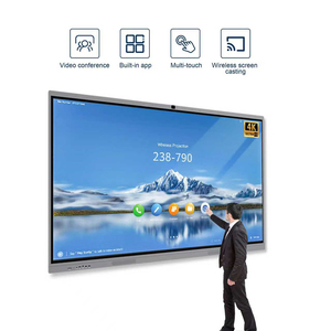 Pizarra Inteligente 4K de 55-110 Pulgadas, Pantalla Táctil de 20 Puntos, Pizarra Interactiva LCD, Pantalla Plana, Android Windows Office, 350 NITS - Product Image 2