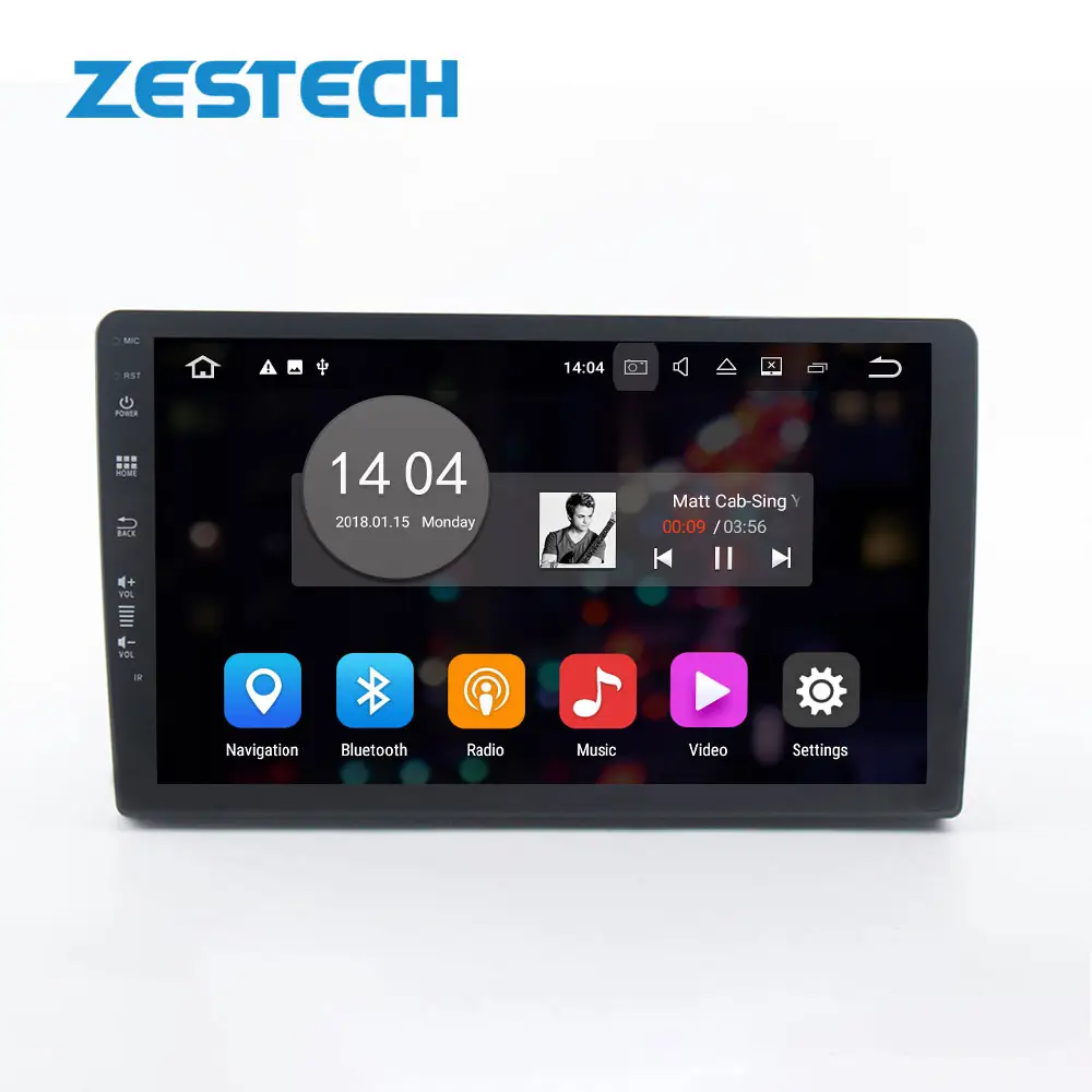ZESTECH-reproductor de cd Universal para coche, sistema de dvd, estéreo, dvd, música, vídeo, pantalla táctil, 9/10 pulgadas, Android 10