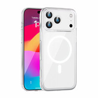 Coque de téléphone transparente en PC avec chargement sans fil pour i18pro, anti-rayures, compatible avec tous les modèles d'iPhone 11, 12, 13, 14, 15, 16, 17