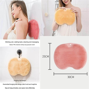 Sfregando la schiena massaggiando la doccia spazzolando il bagno lavando i piedi sfregando il tappetino da bagno in silicone - Product Image 6