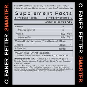 Cápsulas de Cafeína de Alta Calidad con 100mg de L-Teanina, 60 Cápsulas, Favorecen la Energía y la Concentración, Suplemento de Cafeína de Larga Duración - Product Image 3