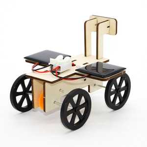 Kit de coche solar para niños, juguete educativo científico con panel solar, control manual, modelo de plástico, ensamblaje DIY, forma geométrica, 4-6 años - Product Image 2