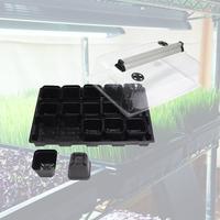 EDKFARM mini dôme hydroponique maison et jardin couvercle propagateur plateau de semoir en plastique