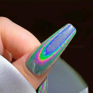 Polvo de brillo láser ultrafino resistente a disolventes de 0,2mm, pigmento de arcoíris de alto brillo para revestimiento de manualidades para decoración de uñas - Product Image 3