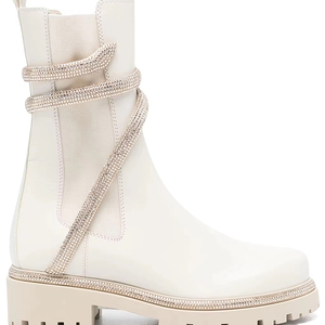 Bottes de Cowboy de haute qualité mode élégante femmes strass serpent motif talon épais talon bas bout rond <span class=keywords><strong>bottines</strong></span> - Product Image 3